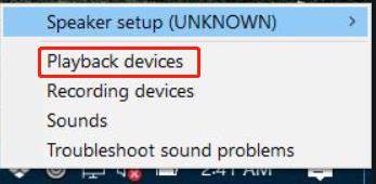 set default to fix speaker setup unknown 1
