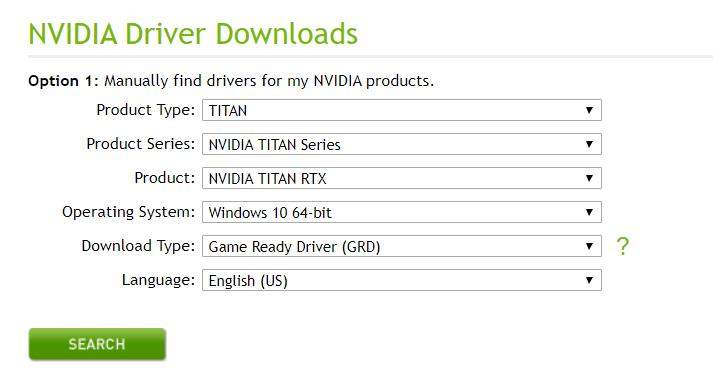 update driver to fix nvidia control panel missing 1