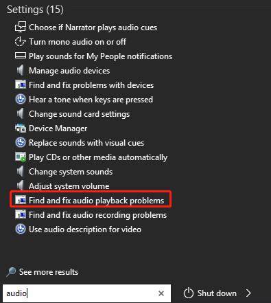 troubleshoot audio to fix no audio output device is installed 1