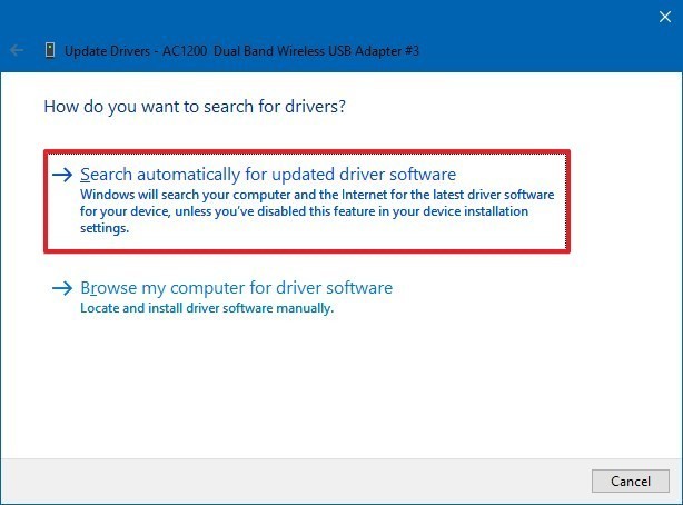 how to search for drivers in device manager