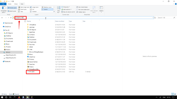 ntuser.dat file