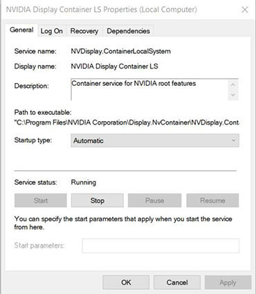 enable service to fix nvidia control panel missing 2