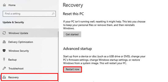 enter safe mode on windows 10