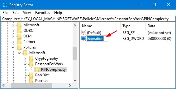 Rename to Expiration