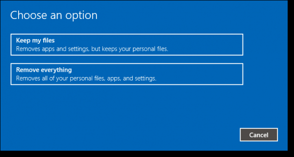 reset windows
