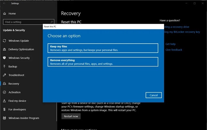 restart computer
