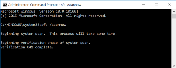 system file checker