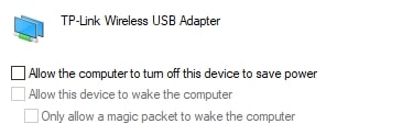 power management setting in windows10
