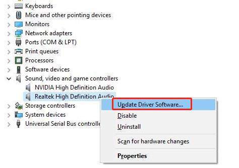 update driver to fix sound not working windows 10