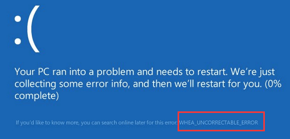 WHEA_UNCORRECTABLE_ERROR