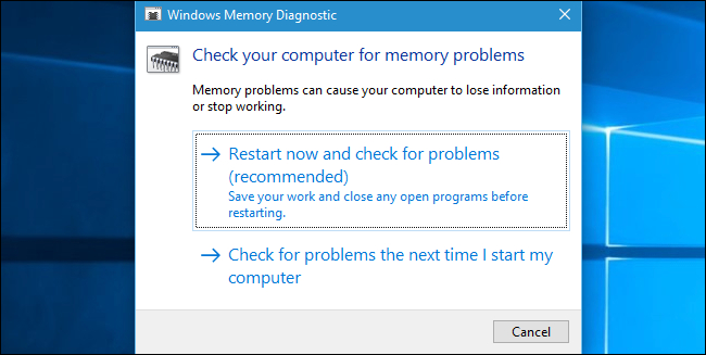 run windows memory diagnostics to fix page faulty in nonpaged area