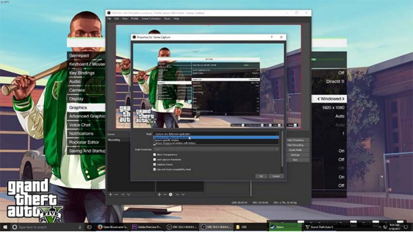 how to record pc gameplay with OBS - start recording