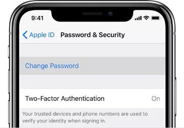 reset password on iphone
