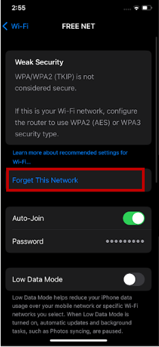choose forget this network