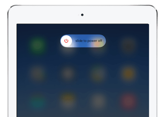 إطفاء الـ ipad