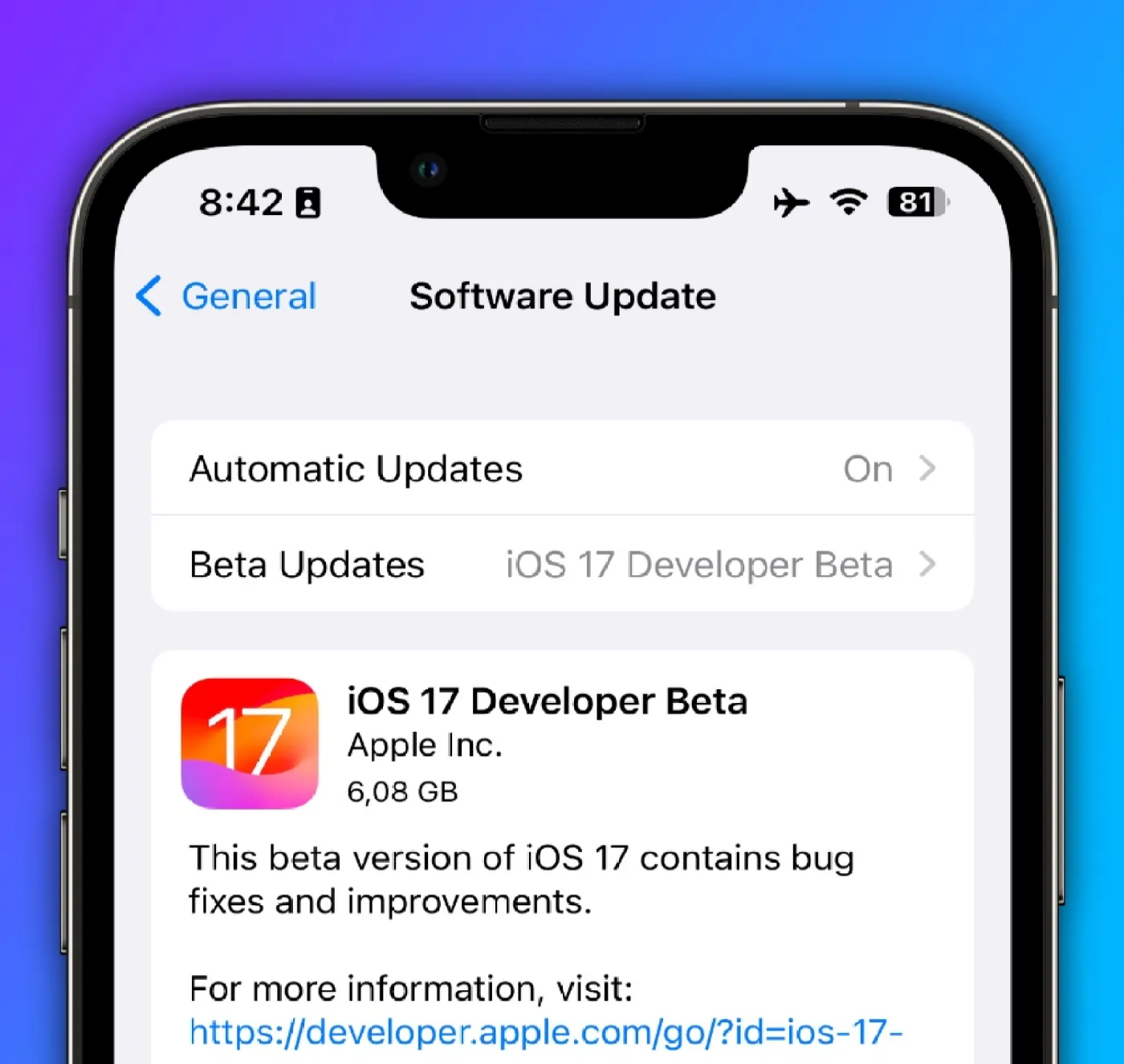 update to the latest ios version