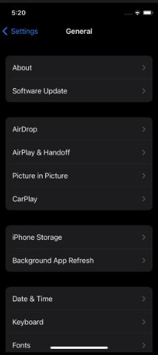 choose iphone storage