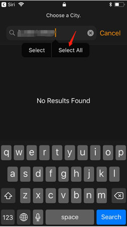 click select all