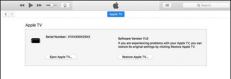 Using IPSW File downgrade Apple TV from ios 17 beta