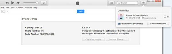 downloading software update
