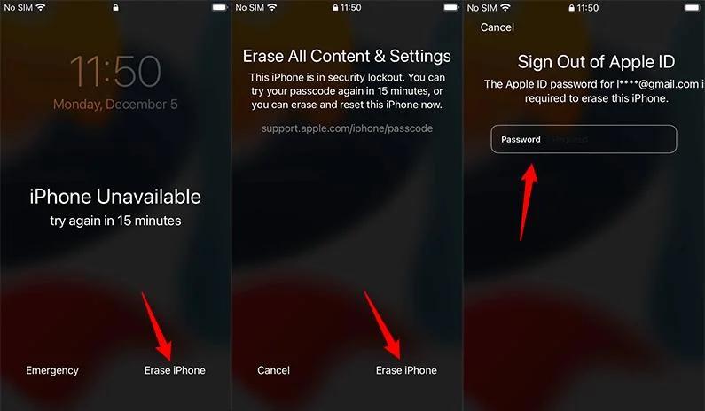 erase iphone with the iphone 15 new feature