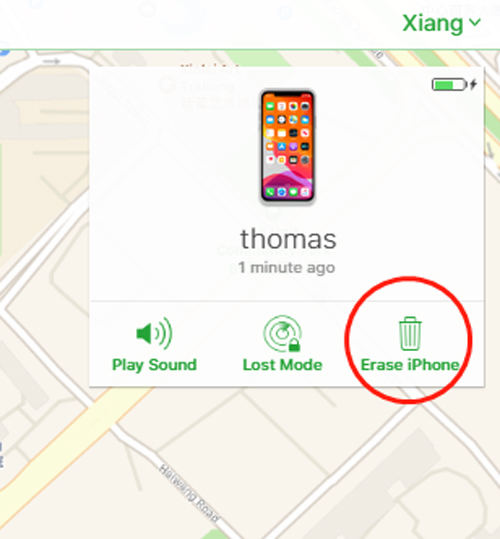 cancellare iphone o ipad tramite icloud