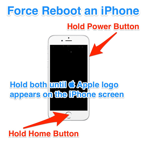 force restart iphone 6