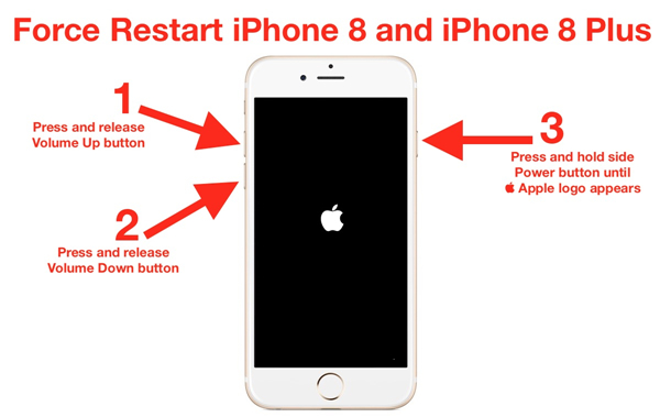 force restart iphone 8