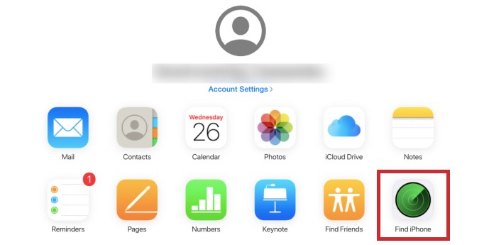 icloud trova telefono