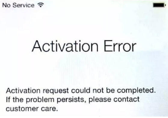meet iphone activation error then how to fix it