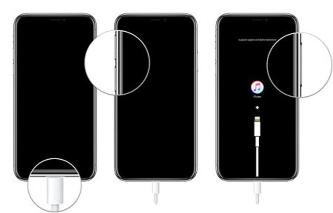 iphone en modo de recuperación