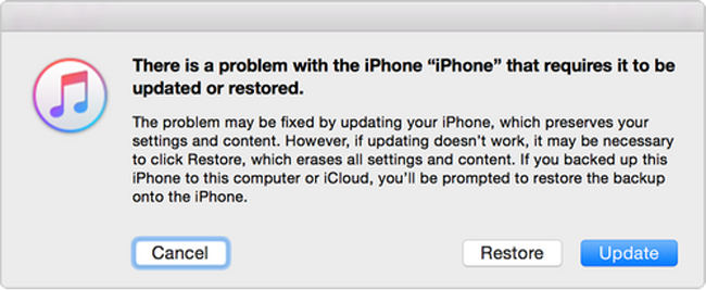 recovery mode iphone iTunes