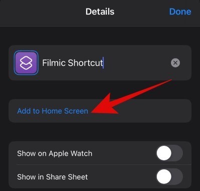 Add to homescreen