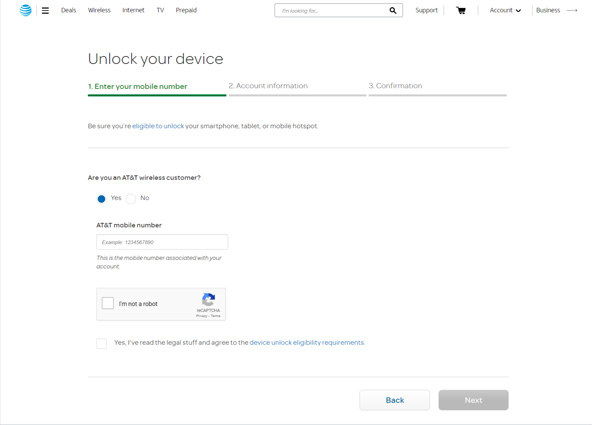 segui le istruzioni per sbloccare iphone