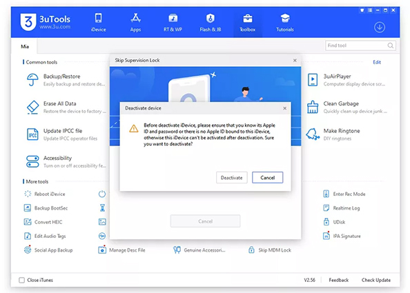 bypass mdm with 3u tools