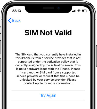 check SIM Card