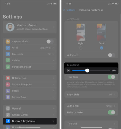 Controla el Brillo de la Pantalla