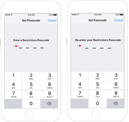 enable restrictions on ios 11 and earlier