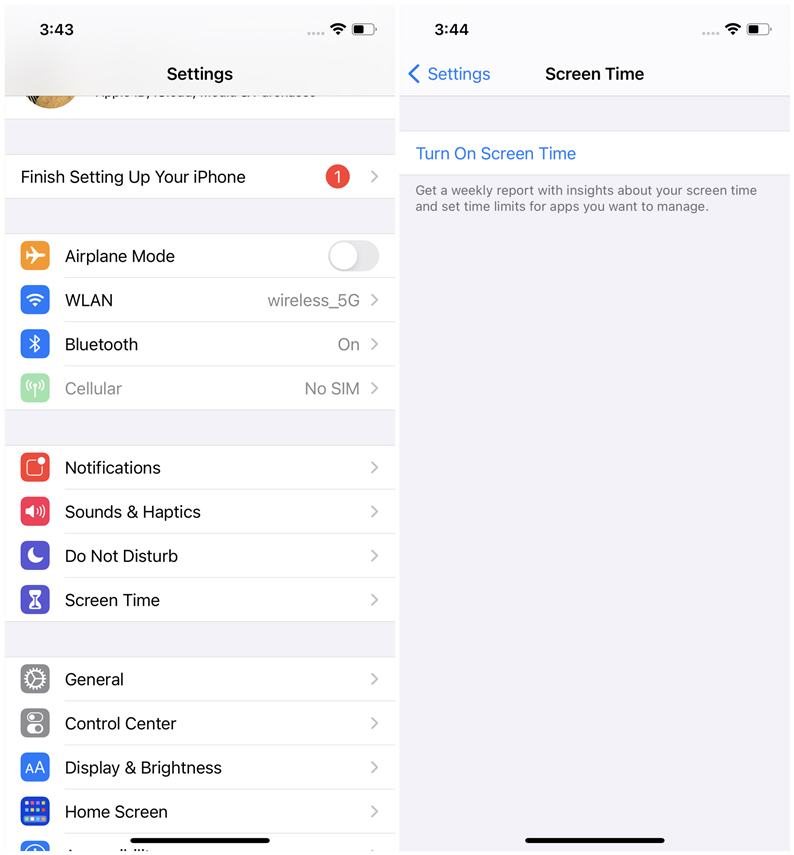 enable restrictions on ios 12 and later