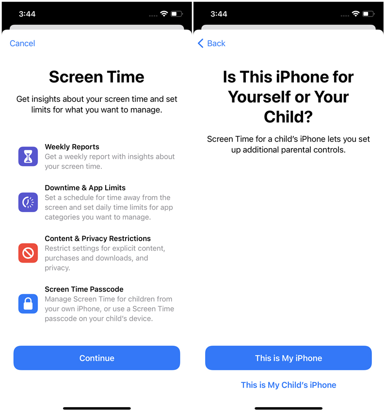 enable restrictions on ios 12 and later