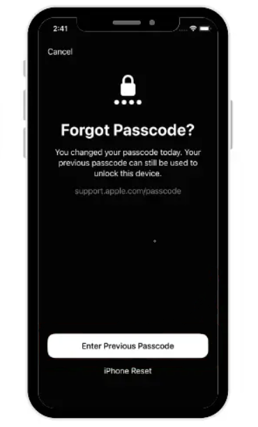 Ingresar Código de Acceso Anterior
