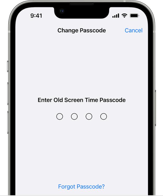 Forgot Passcode