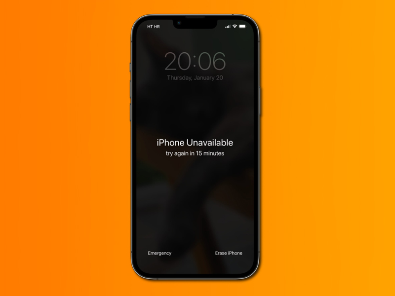 iPhone no disponible, vuelve a intentarlo en 15 minutos
