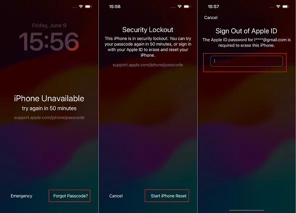 open iPhone without password