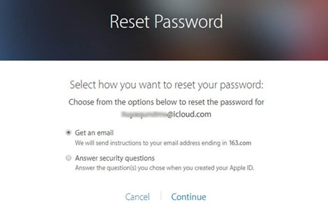 reimposta la tua password