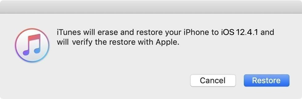 restore to ios 12.4.1