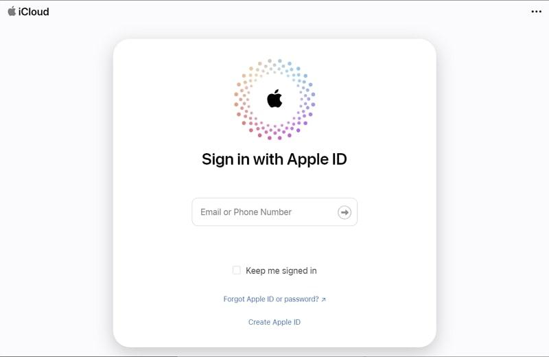 sign in your Apple ID iCloud