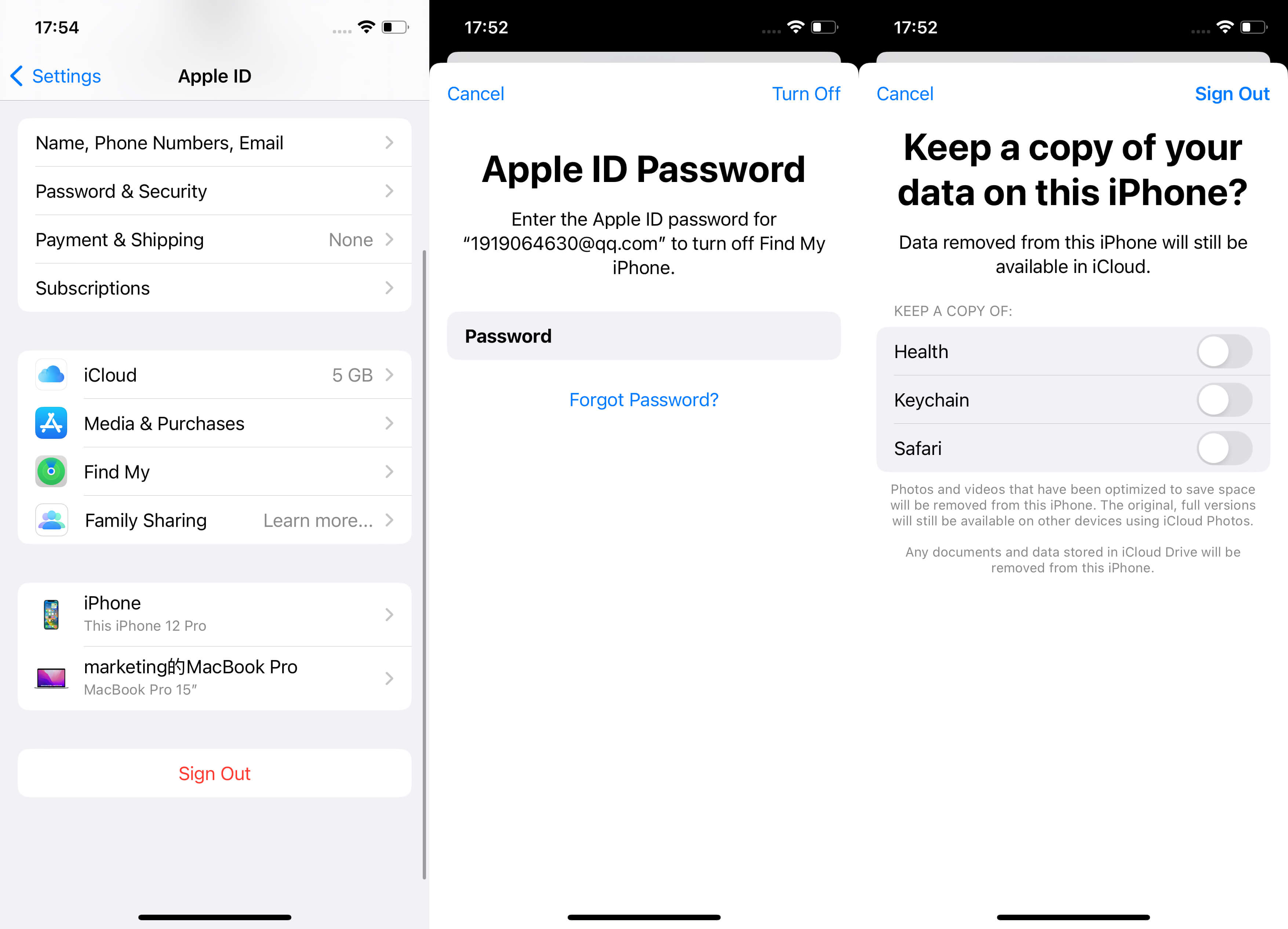 how to turn off screen time without password