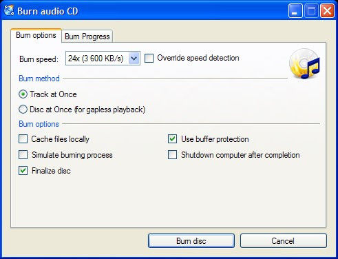 cdburner xp