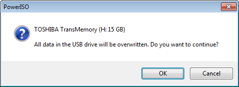 poweriso format usb